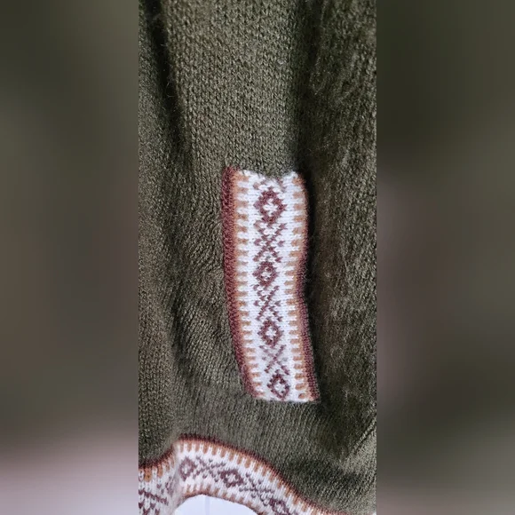 Amorinka Alpaca Wool Hooded Zip-Up Sweater - XL, Made in Peru - Picture 3 of 11